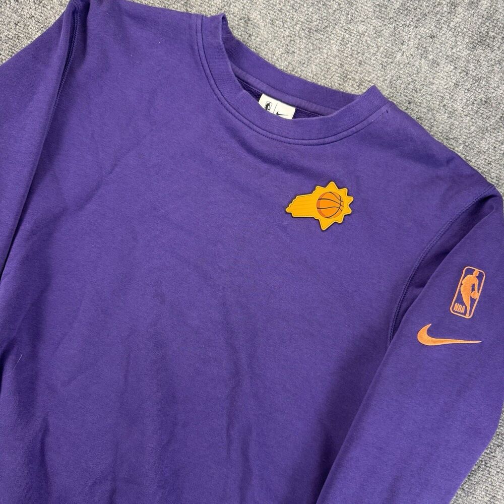 Nike NBA Phoenix Suns Purple Mens Crewneck Sweatshirt Size Small